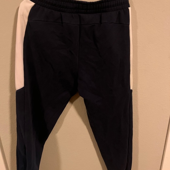 Large Puna Navy Blue and White Sweatpants - Picture 3 of 3